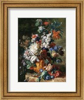 Jan van Huysum, Bouquet of Flowers in an Urn Fine Art Print