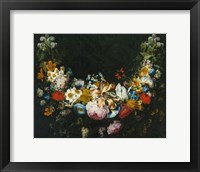 Gaspar Peeter Verbruggen, A swag of flowers Fine Art Print