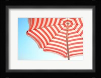 Beach Umbrella and Sky Fine Art Print