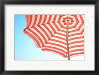 Beach Umbrella and Sky Fine Art Print