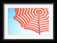 Beach Umbrella and Sky Fine Art Print
