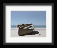 Lonely Boat on Beach Fine Art Print