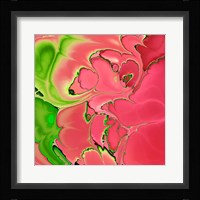 Abstract Fractals Pink And Green Fine Art Print