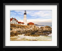 Rocky Lighthouse Framed Print