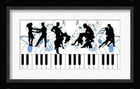 Keyboard Dance Framed Print