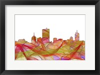 Boston Mas .Skyline -Summer Swirl Fine Art Print