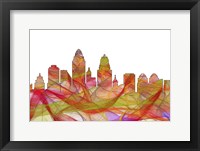 Cincinnati Ohio Skyline - Summer Swirl Fine Art Print