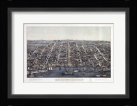 Alexandria Va Forts Built To Defend Washington - Civil War 1863 Framed Print