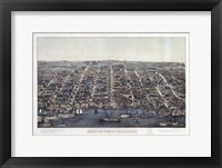 Alexandria Va Forts Built To Defend Washington - Civil War 1863 Framed Print