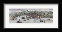 Map Of Geneva Switzerland Around 1600 Framed Print