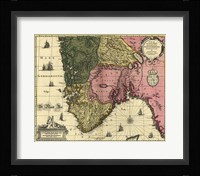 Map Of Norway Framed Print