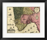 Map Of Norway Framed Print