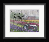 Tractoring Through The Tulips Fine Art Print