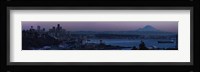 Seattle Skyline At Dusk Framed Print