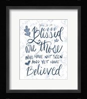 John 20:29 Handlettered Fine Art Print
