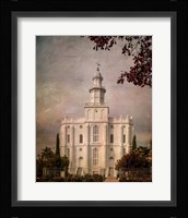 LDS St. George Temple Framed Print