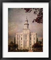LDS St. George Temple Framed Print
