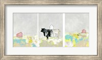 3 Barns and a Cow Set Fine Art Print