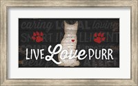 Live Love Purr Fine Art Print