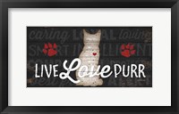 Live Love Purr Fine Art Print