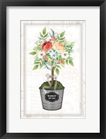 Floral Topiary Framed Print