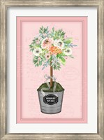 Floral Topiary II - Pink Fine Art Print