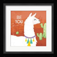 Be You Llama Framed Print