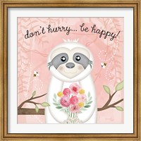 Don't Hurry, Be Happy Sloth Fine Art Print