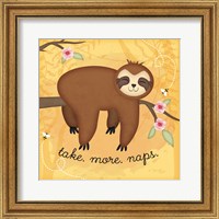 Take More Naps Sloth Fine Art Print
