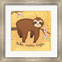 Take More Naps Sloth Fine Art Print