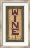 Wine and Spirits Fine Art Print
