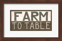 Farm to Table Fine Art Print