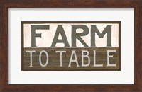 Farm to Table Fine Art Print