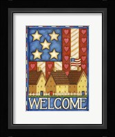 American Welcome Cottage Fine Art Print