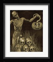 Halloween Graveyard - B Framed Print