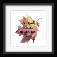 Scripture Leaf - D Framed Print