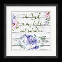 Garden Florals Bible Verse - C Framed Print