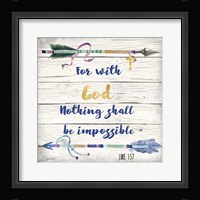 Rustic Bible Verse - B Framed Print