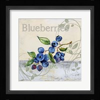 Tutti Fruiti Blueberries Framed Print