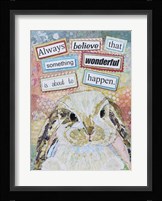 E Bunny Framed Print