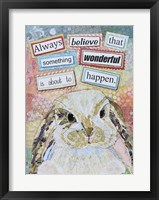 E Bunny Framed Print