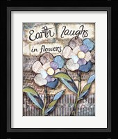 Earth Laughs Framed Print