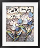 Earth Laughs Framed Print