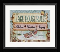 Lake House Rules Fine Art Print