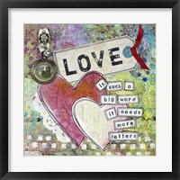 Loving Hearts Framed Print
