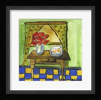 Flowers and Fishbowl Fine Art Print