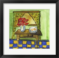 Flowers and Fishbowl Fine Art Print