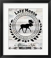 Blue Bear Lodge Sign 1 Fine Art Print