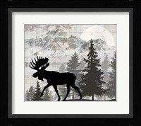 Blue Bear Lodge Sign 11 Framed Print