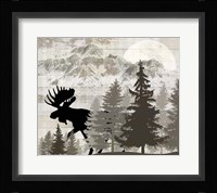 Blue Bear Lodge Sign 13 Framed Print